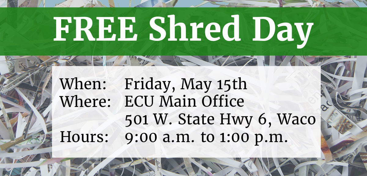 Educators Credit Union Free community shred day